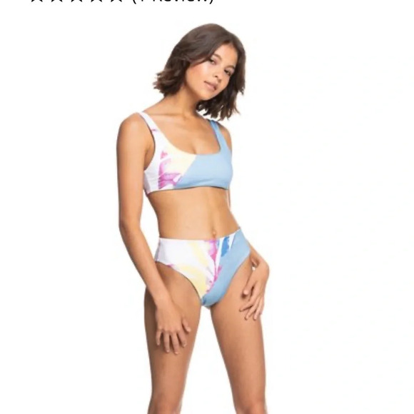 Roxy pop Surf mid waist bikini bottoms NWT L - Picture 5 of 12